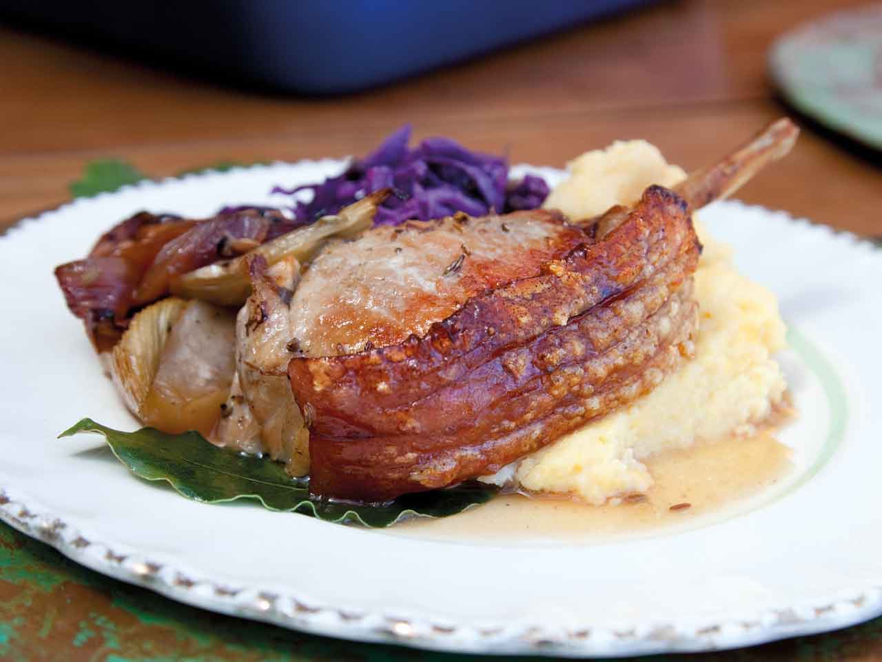Annabel Langbein's roast pork with fennel