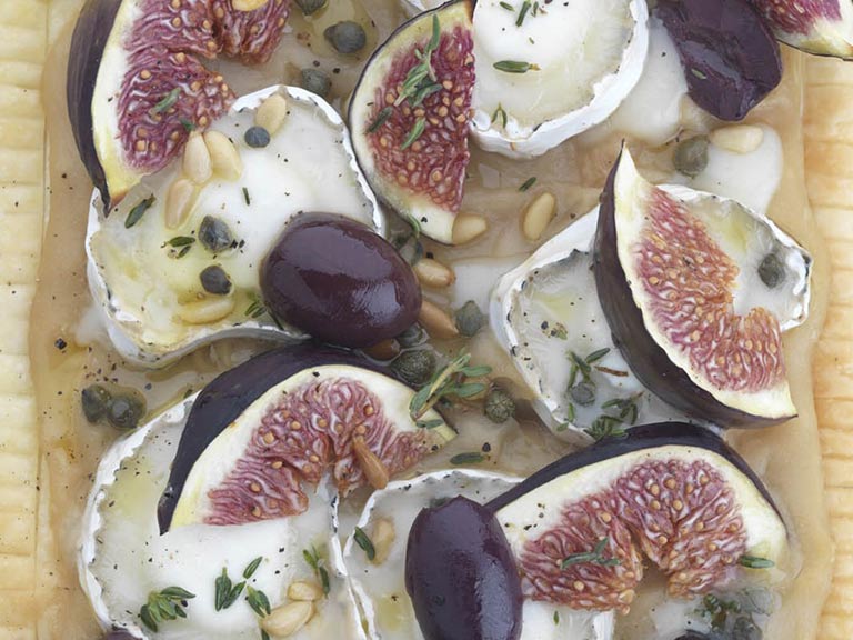 Goat's cheese and fig tart