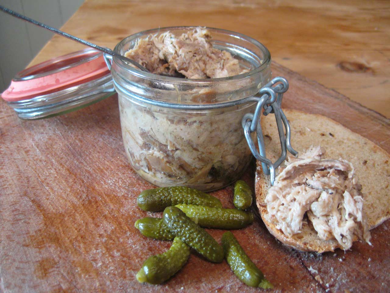 Hugh Fearnley-Whittingstall's rabbit and pork belly rillettes