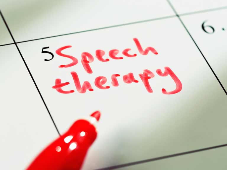 The recommended treatment for aphasia is speech and language therapy (SLT). 