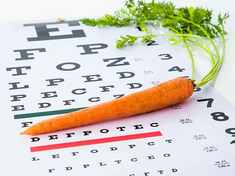 Carrots and eye health