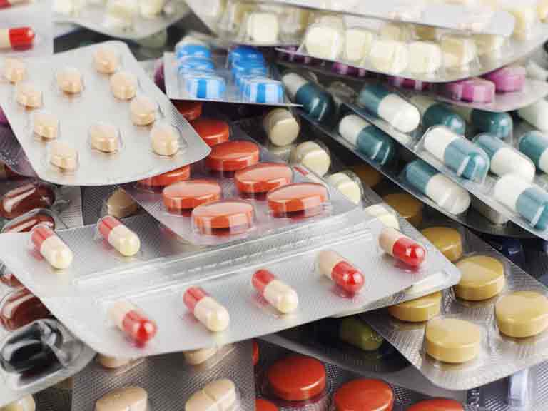 Blister packs of medicines