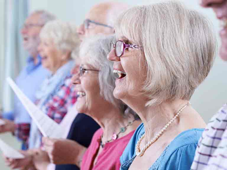 Studies show that singing in a choir can have a positive effect on health.