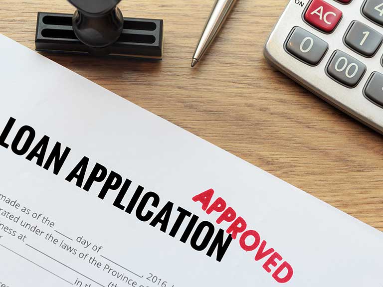 An approved loan application