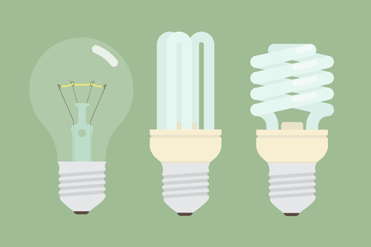 Energy-saving lightbulbs