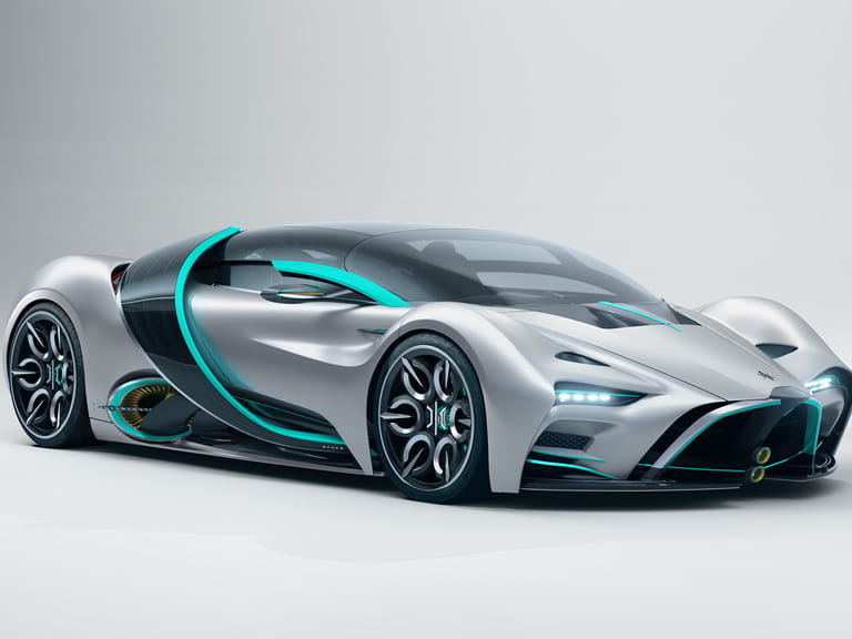 A futuristic looking car