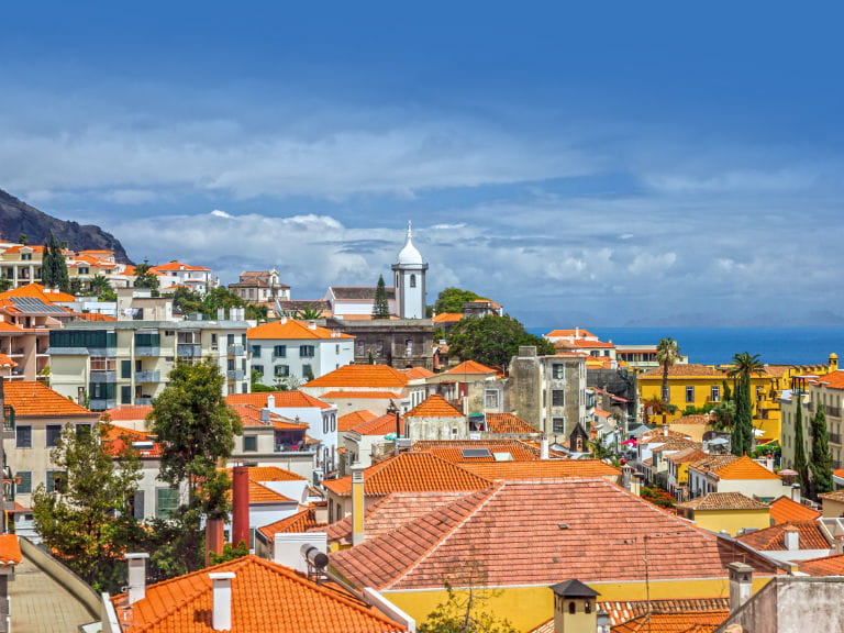 The skyline of Funchal, the capital city of Madeira