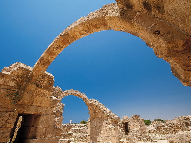 Ancient arches at Kourion, Cyprus
