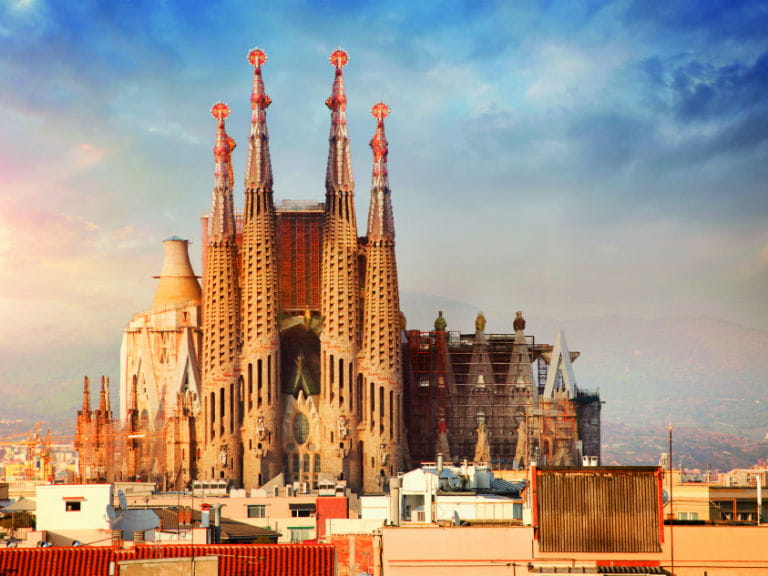 The Sagrada Família in Barcelona, due to be completed in 2026