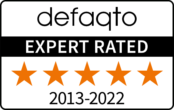 Defaqto 5 star rated