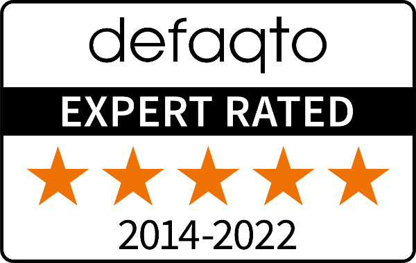 Defaqto 5 star rated