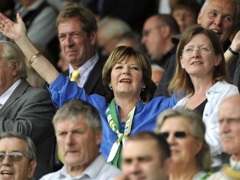 Delia Smith at Norwich City vs Stoke City