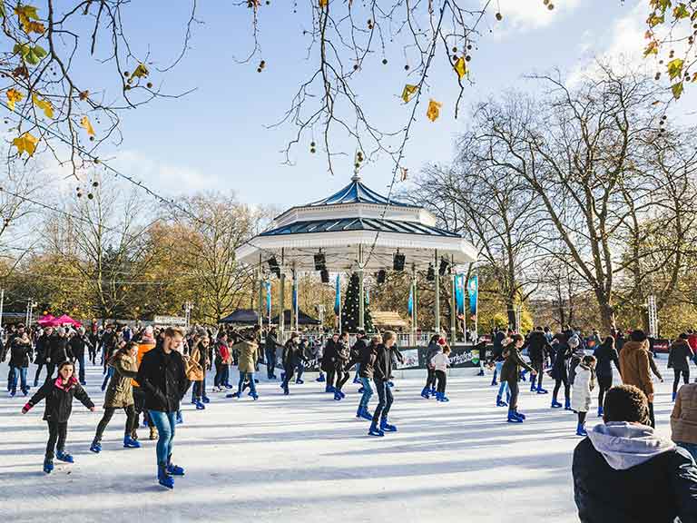 The ice rink at Hyde Park's Winter Wonderland