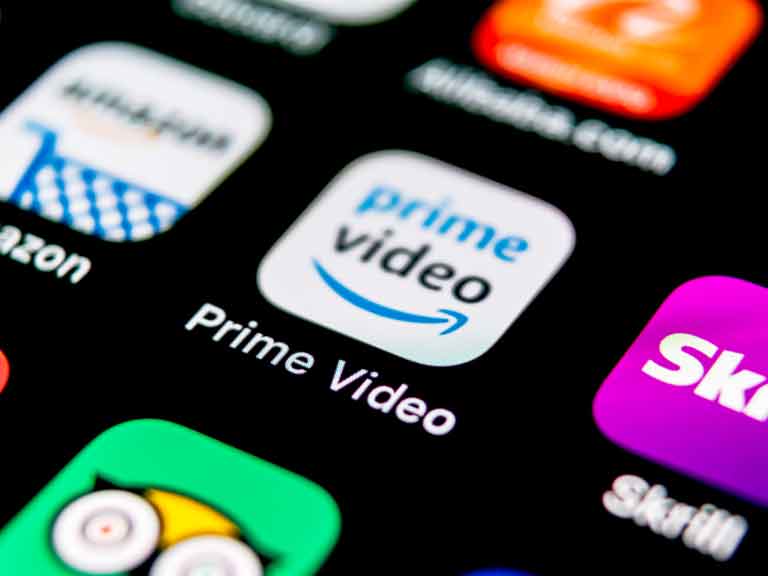 App screen with Amazon Prime Video app