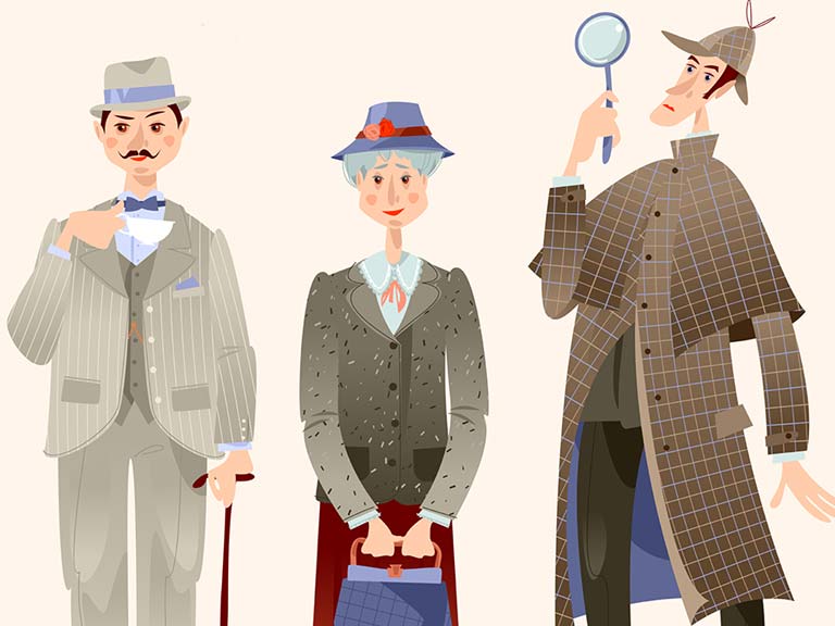 Hercule Poirot, Miss Marple and Sherlock Holmes