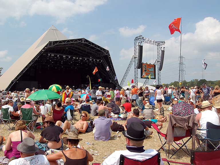 The Pyramid stage at Glastonbury Festival