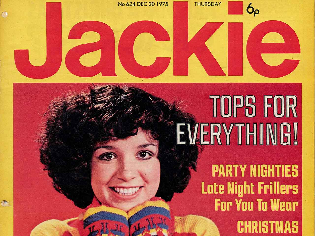 Front cover of Jackie Magazine 