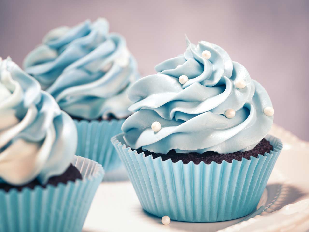 Cupcakes with buttercream icing