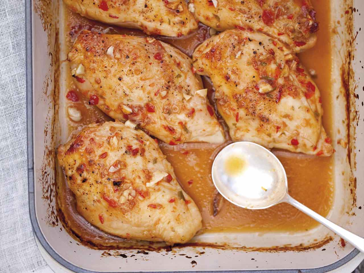 Annabel Langbein's baked chicken with chilli and lemongrass