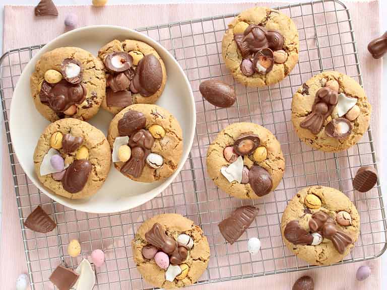 Leftover chocolate Easter cookies