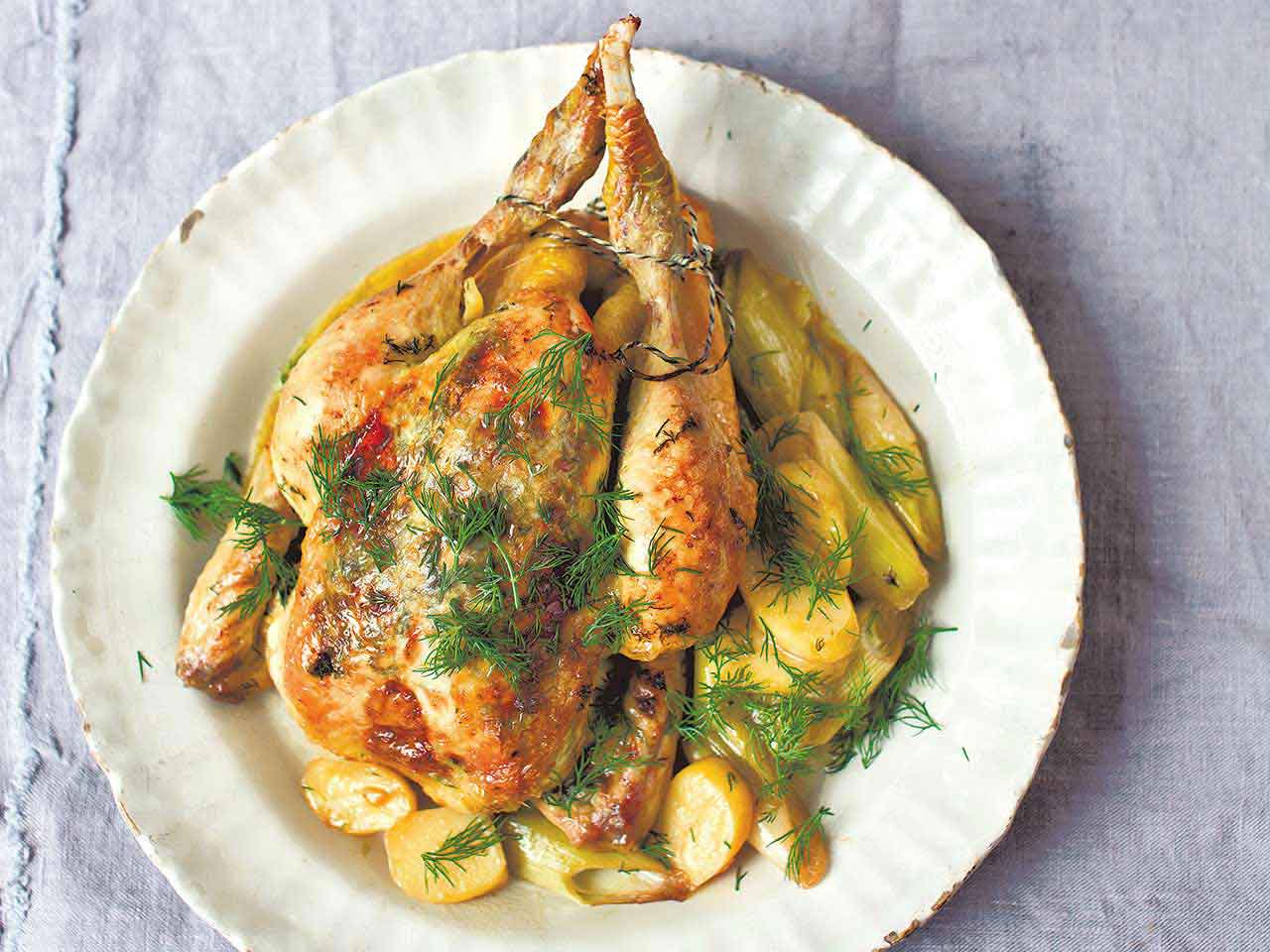 Chicken with dill