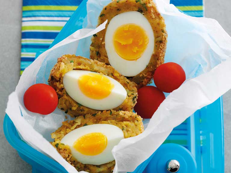 Indian spiced Scotch eggs