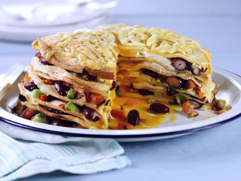 Mexican pancake stack