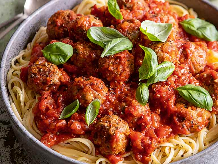 Spaghetti meatballs by The Hairy Bikers
