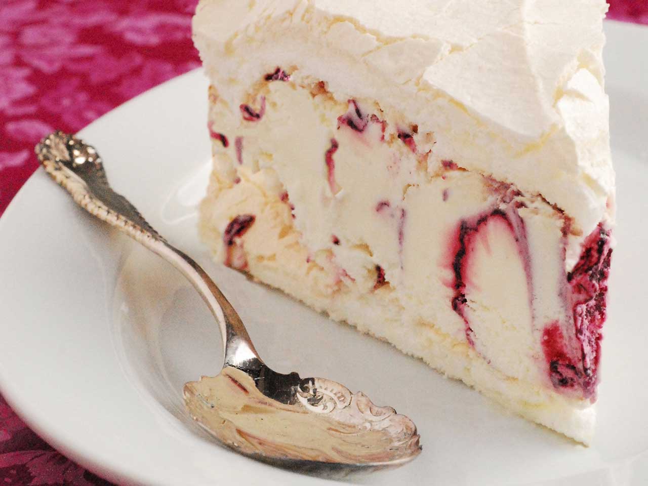 Boysenberry ice cream cake