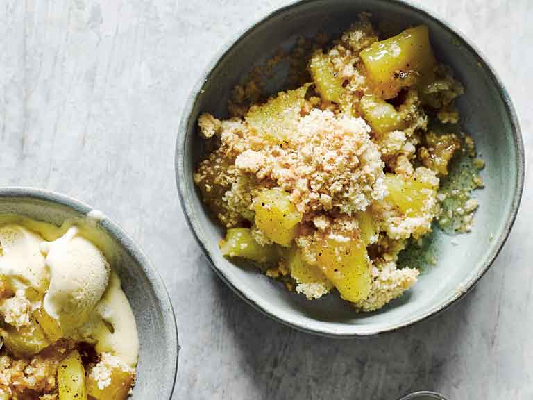 Pineapple crumble from Dishoom