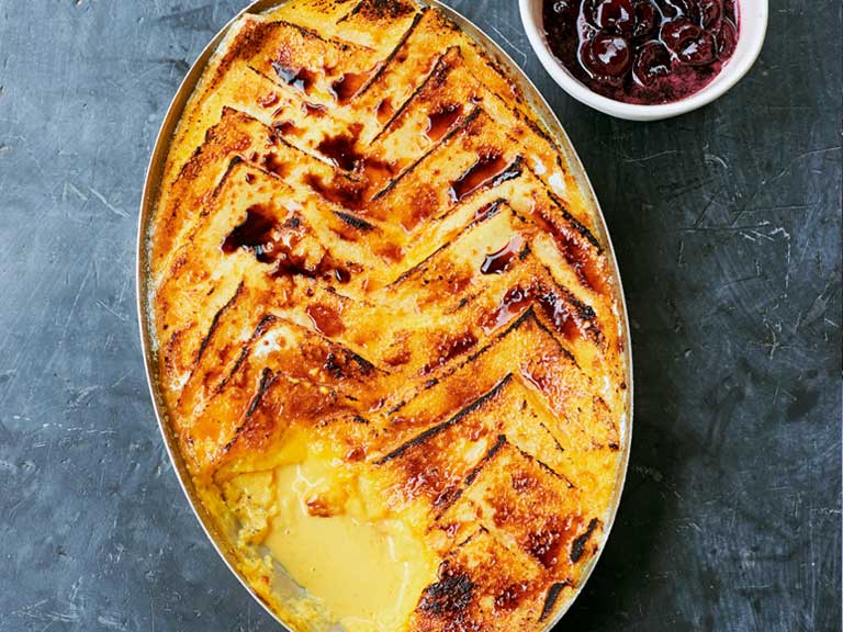 James Martin's bread and butter pudding