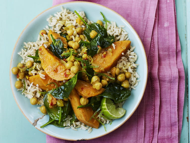 Chickpea and sweet potato curry