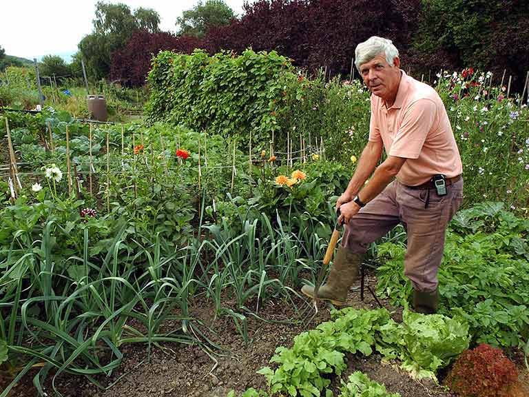 Terry Walton gardening