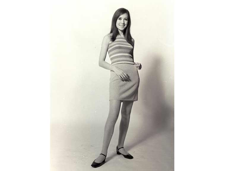 Judith Wills modelling circa 1968.