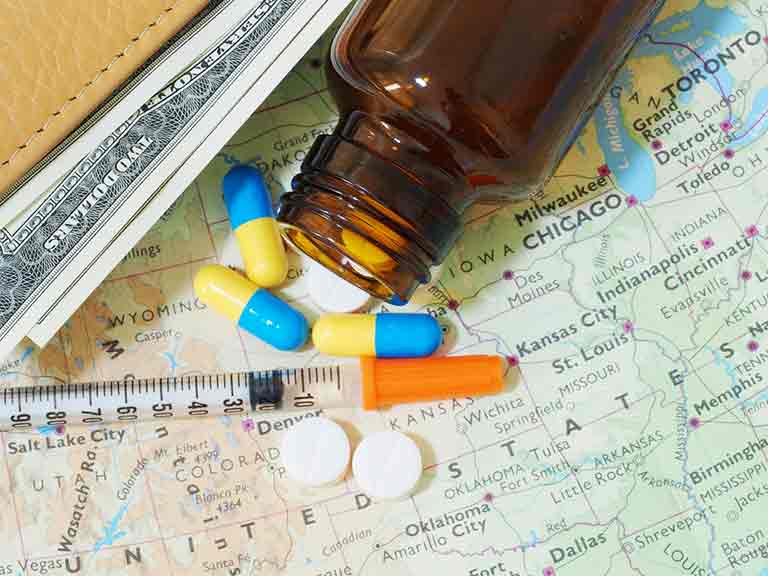 Some countries don’t allow certain medicines across their borders, so check before you travel.