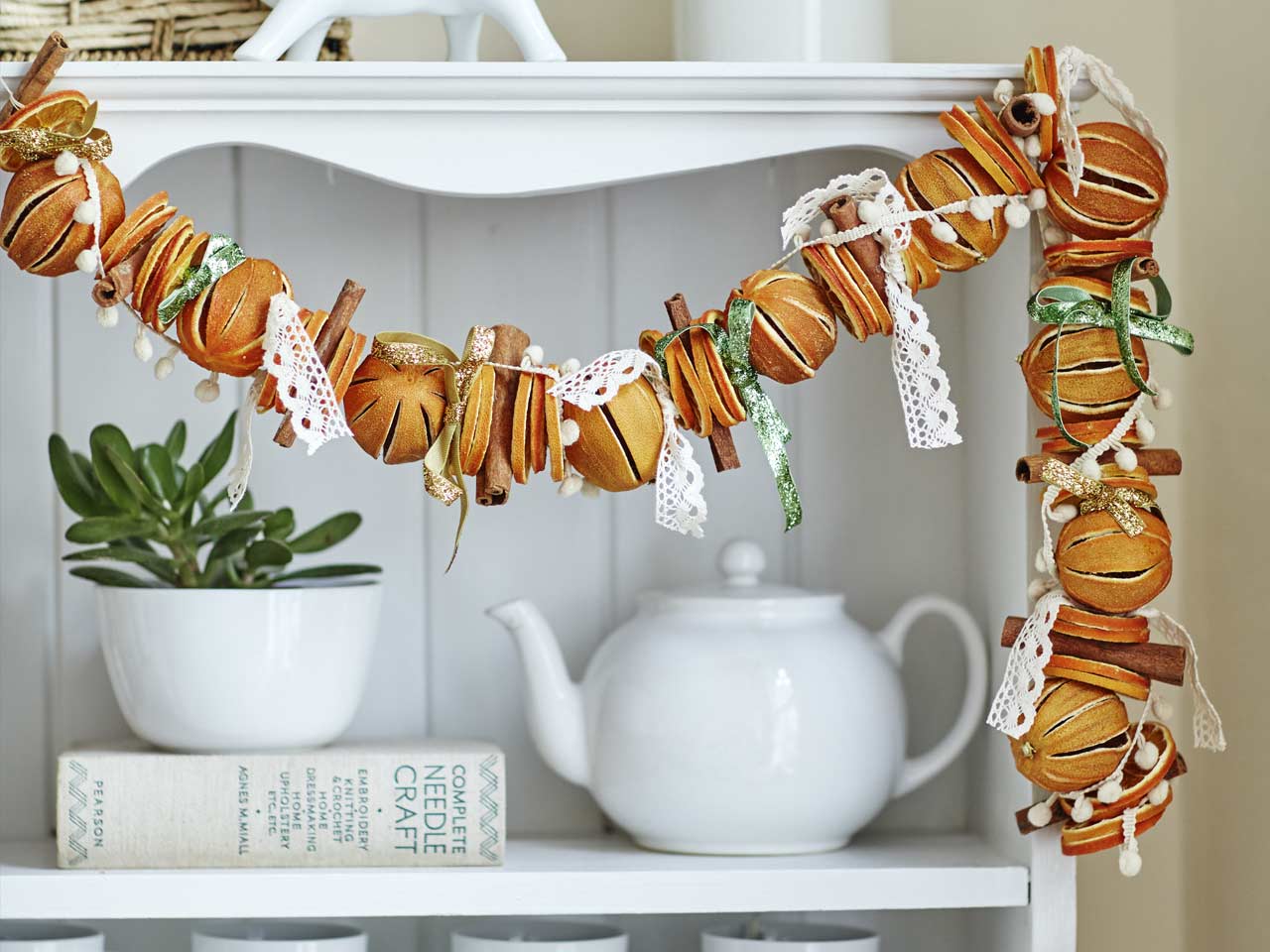 Dried orange Christmas garland