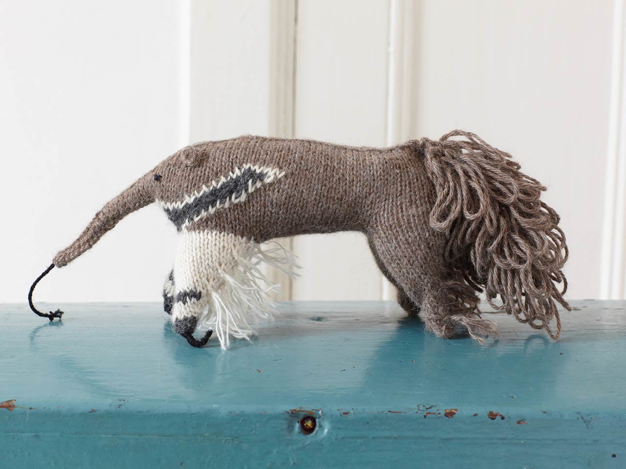 Knitted anteater