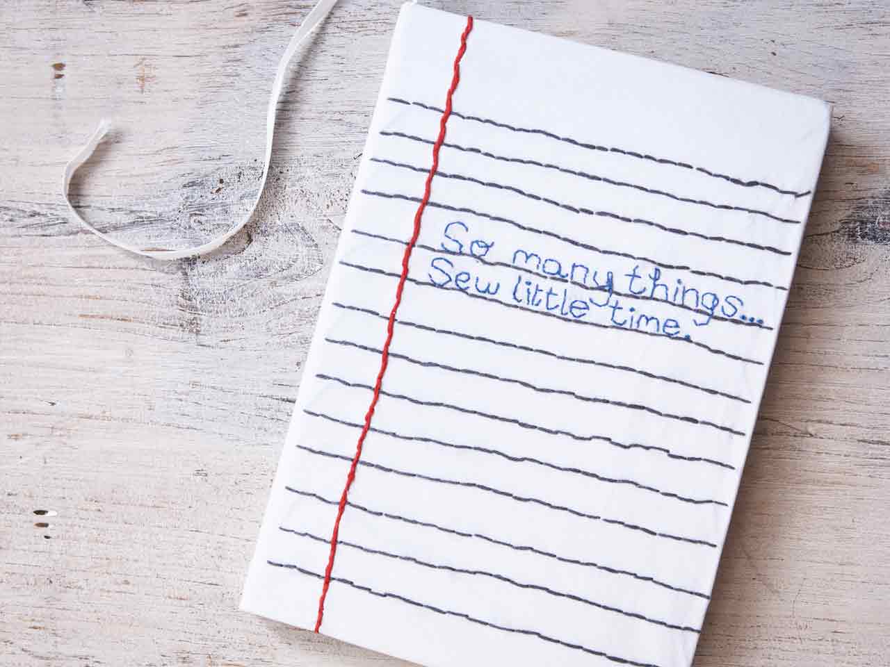 Personalised notebook cover