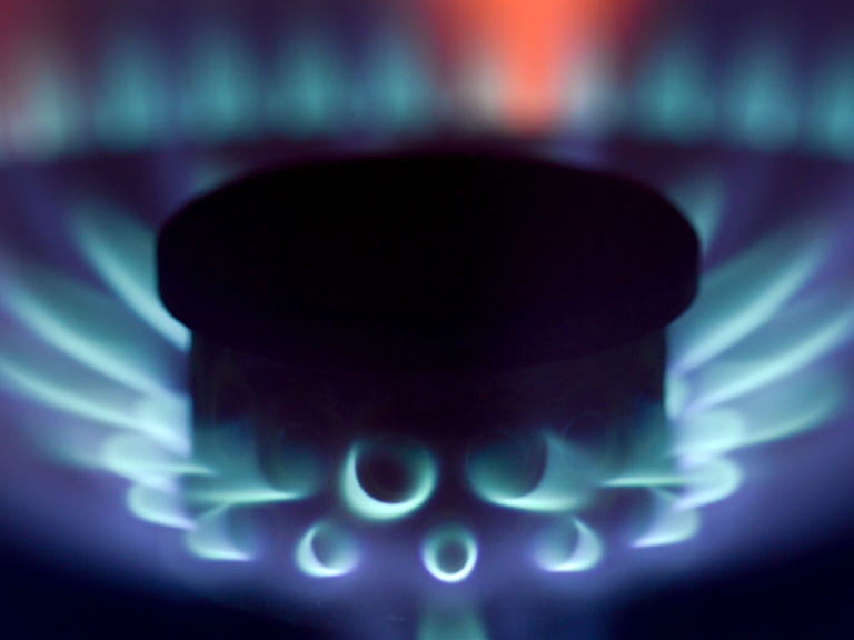 A burning gas hob to illustrate the importance of gas safety