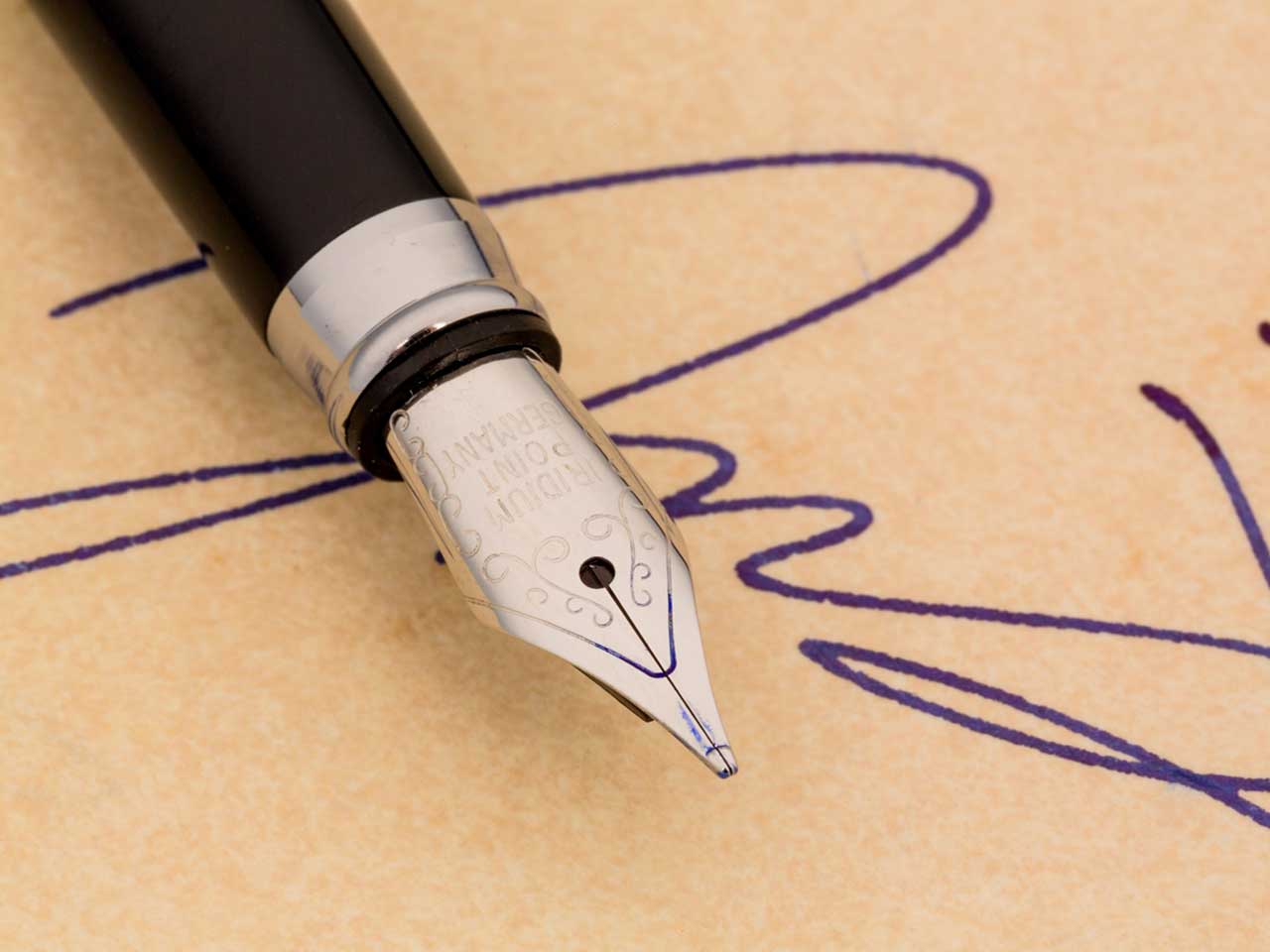 Signature and pen