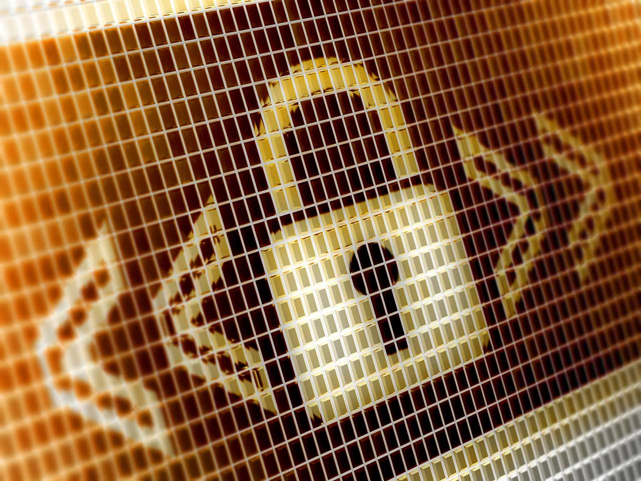 Digital padlock to represent online security
