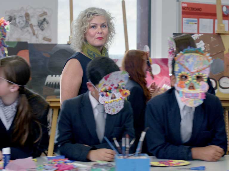 Louise Hill is now Head of Art at Hastings High School in Burbage, having retrained as a teacher in later life