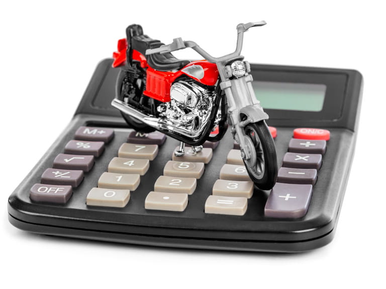 Motorbike and calculator