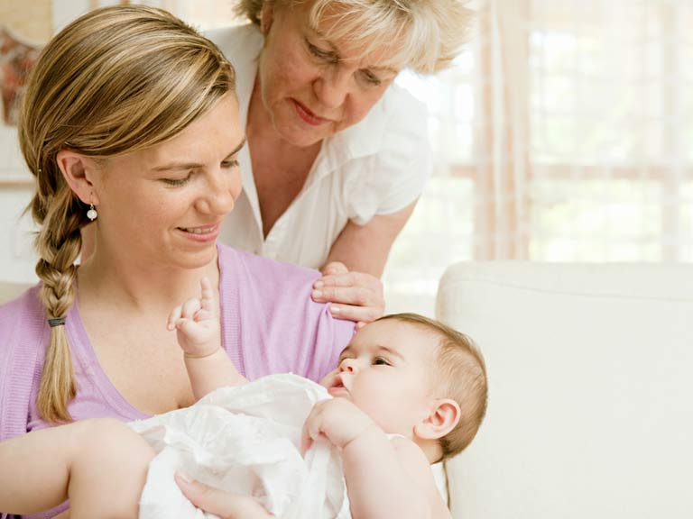 Grandmother with grandchild