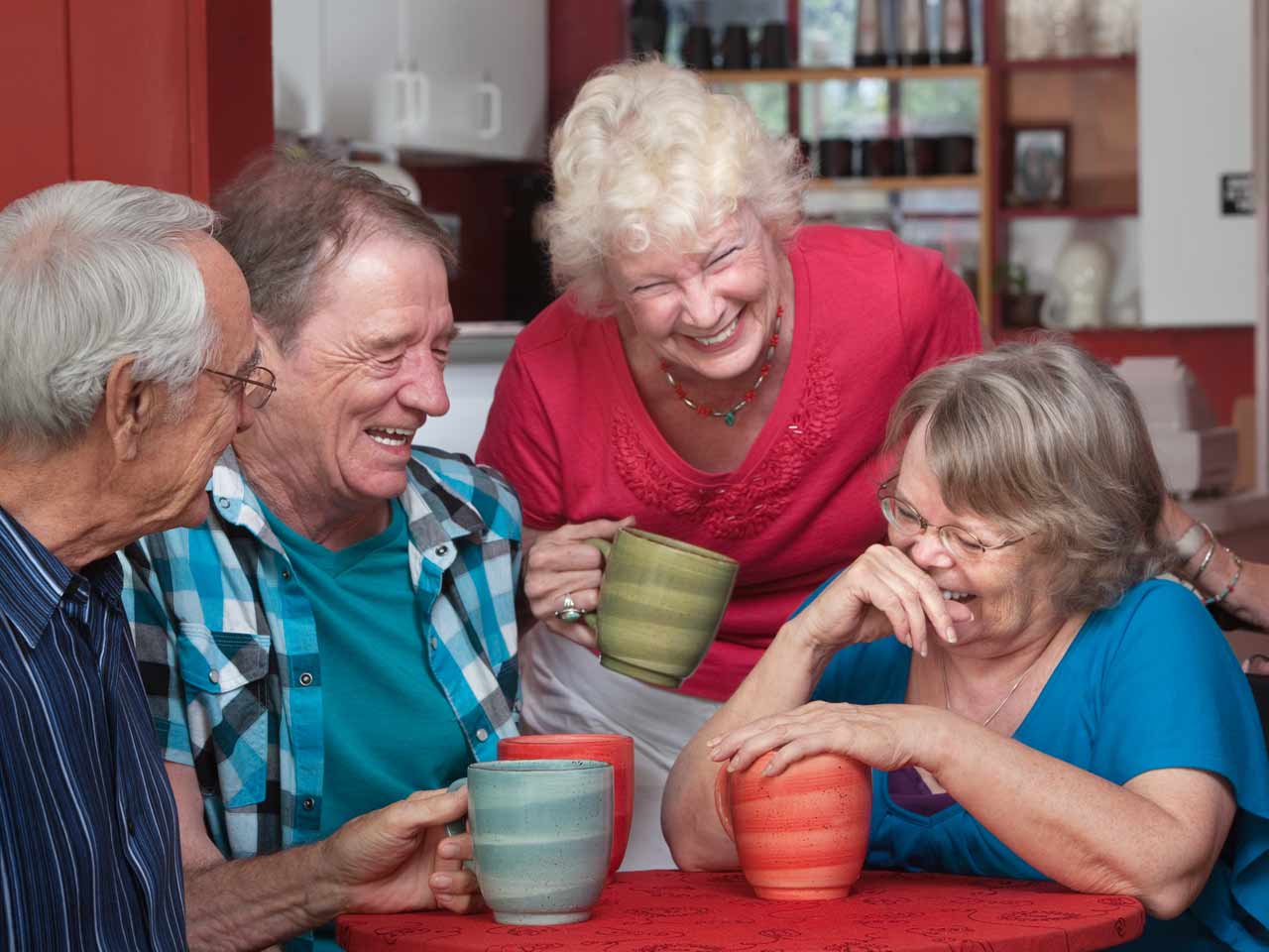 Group of friends laughing