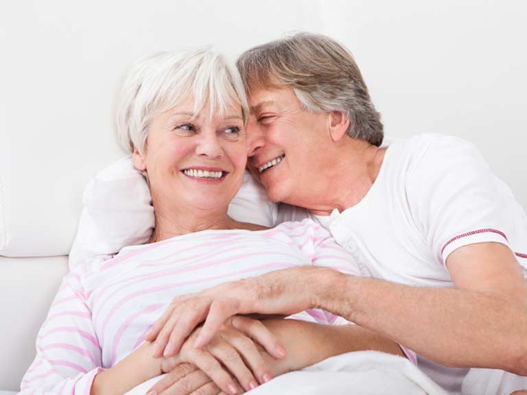 Couple in bed