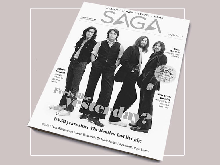 The Beatles on the front cover of Saga Magazine