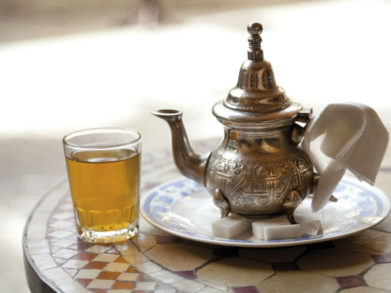 Traditional Marrakesh tea In Morocco