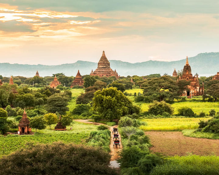 Ancient Temples in Bagan, Burma
