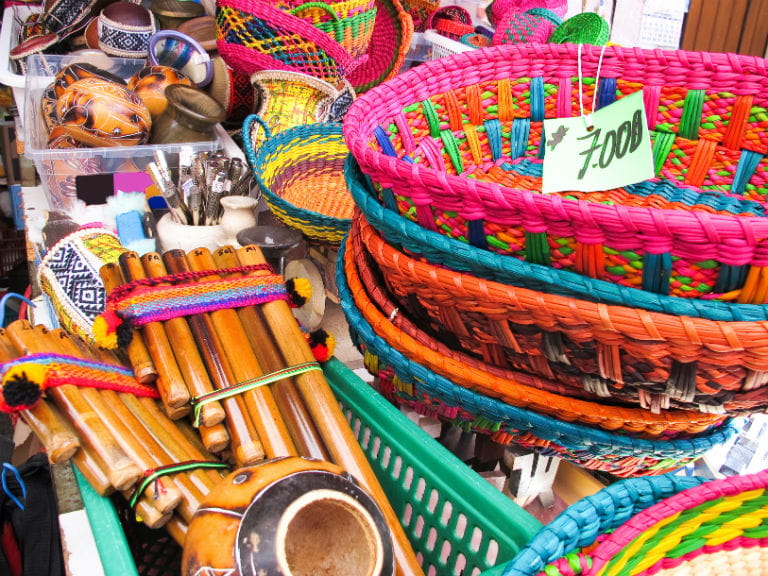 An assortment of local gifts from markets in India